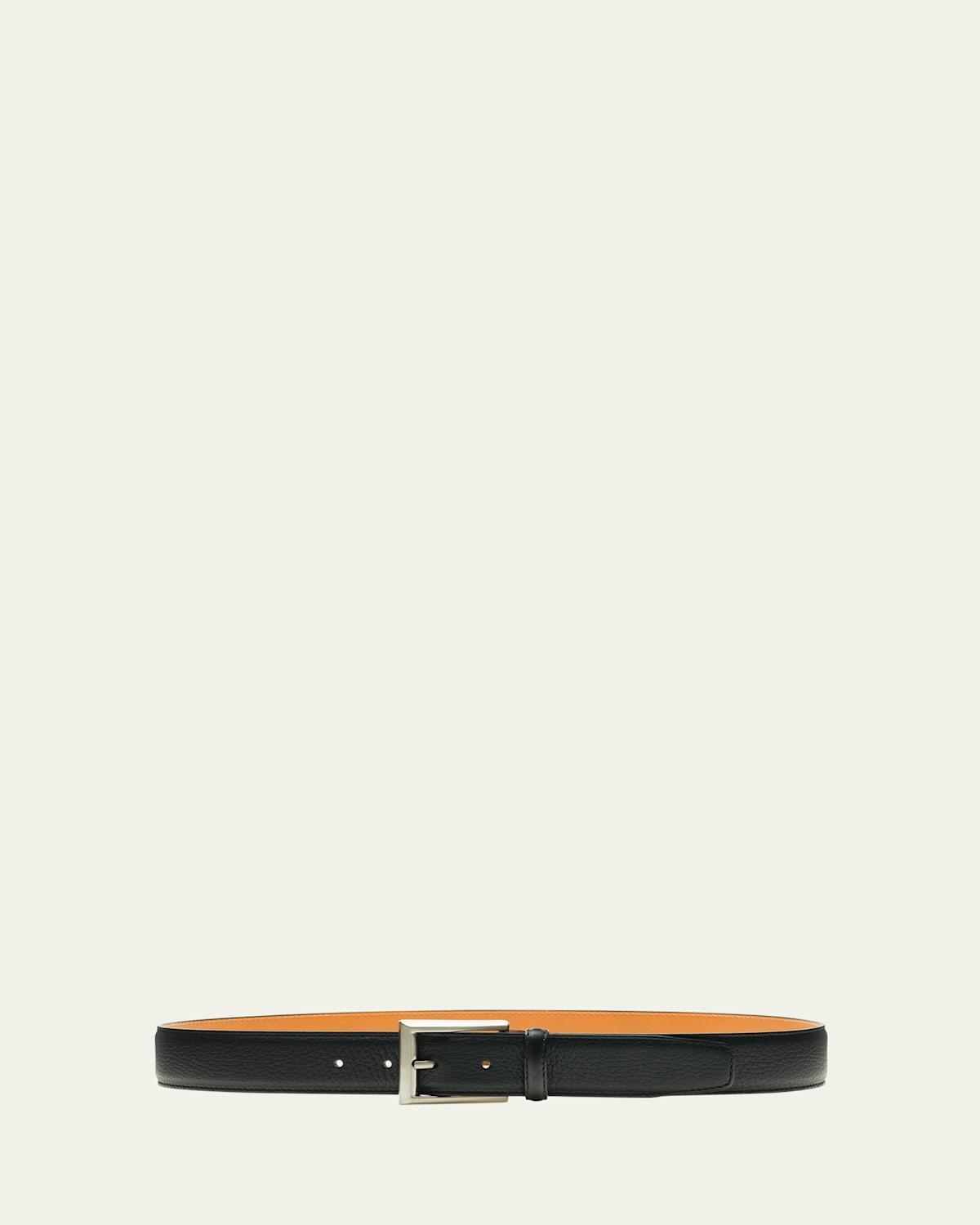 Mens Rocas Pebbled Leather Belt Product Image