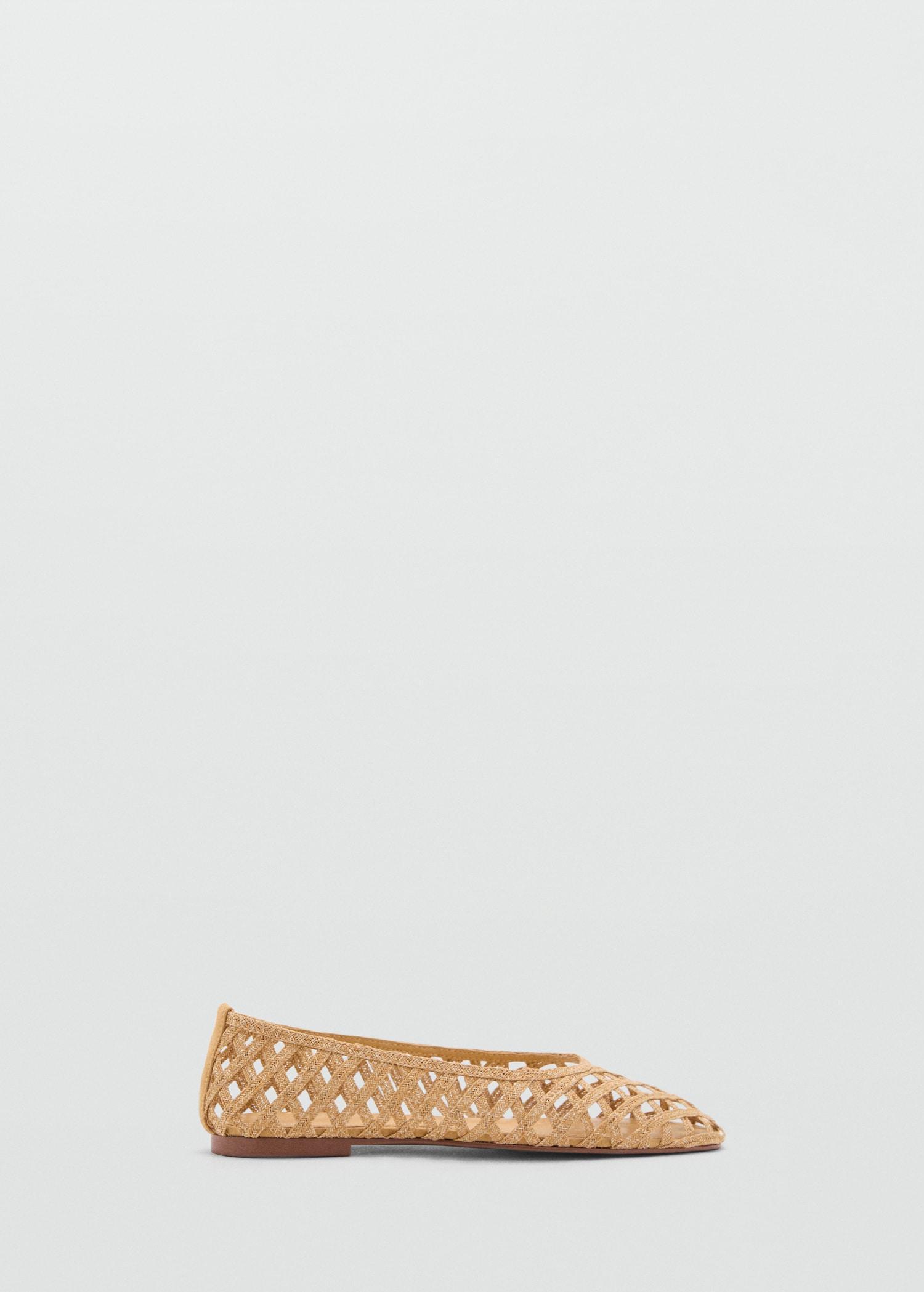 Natural fiber ballet flats - Women | MANGO USA Product Image