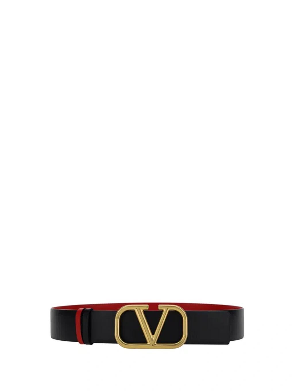 VALENTINO GARAVANI Women's Vlogo Signature Belt 40mm In Nerorouge Product Image