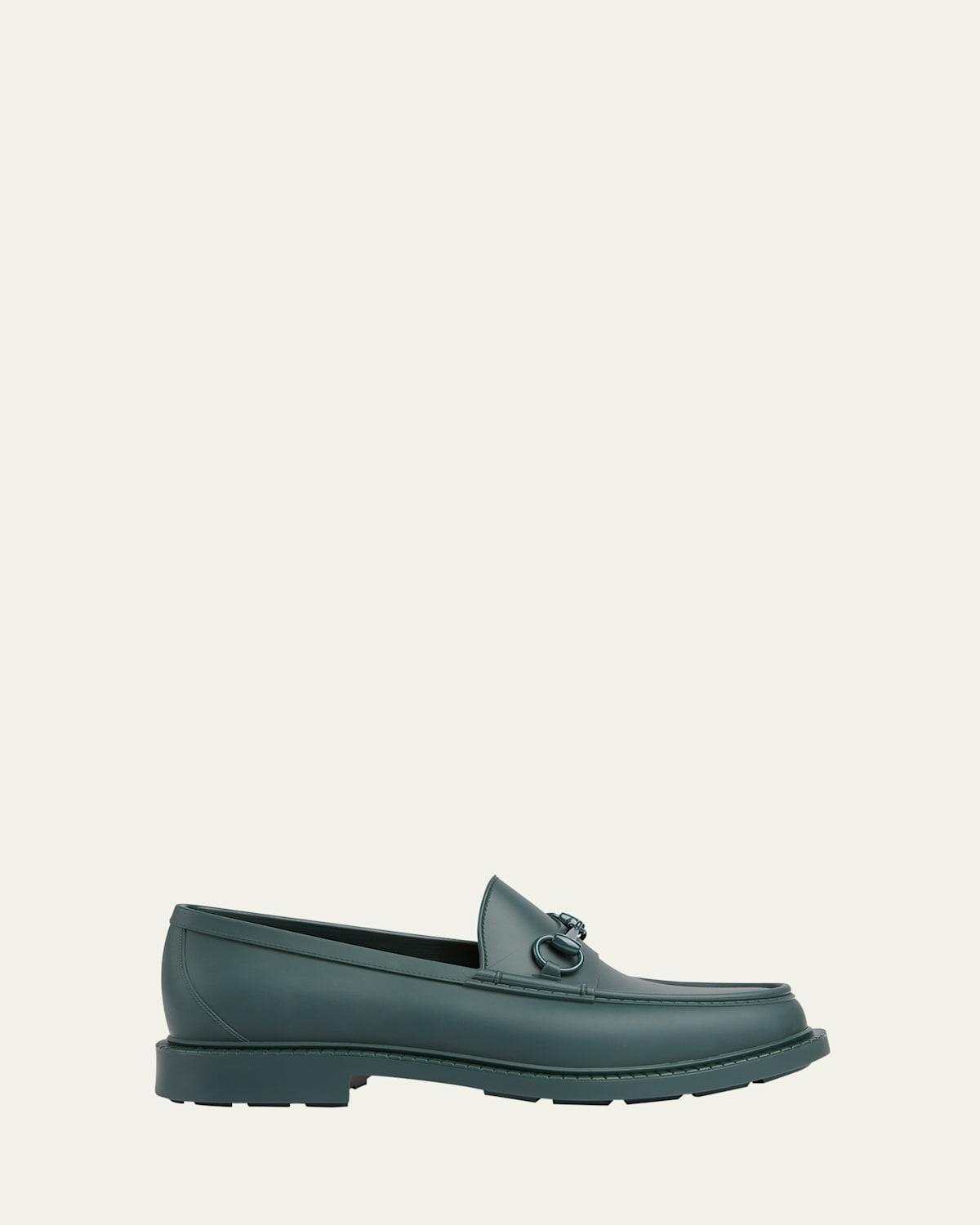 Mens New Dark Rubber Bit Loafers Product Image