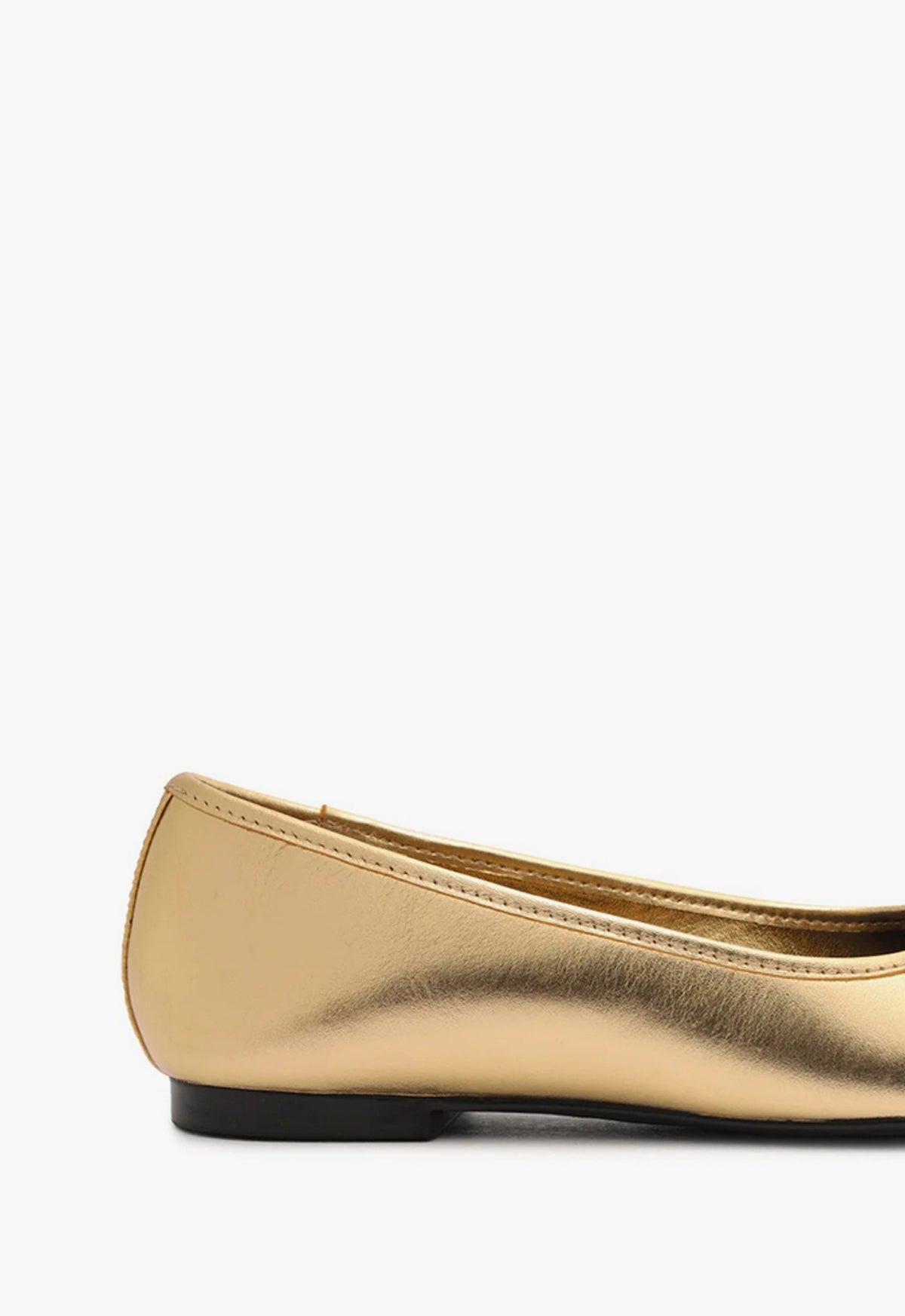 Arissa Metallic Leather Flat Product Image