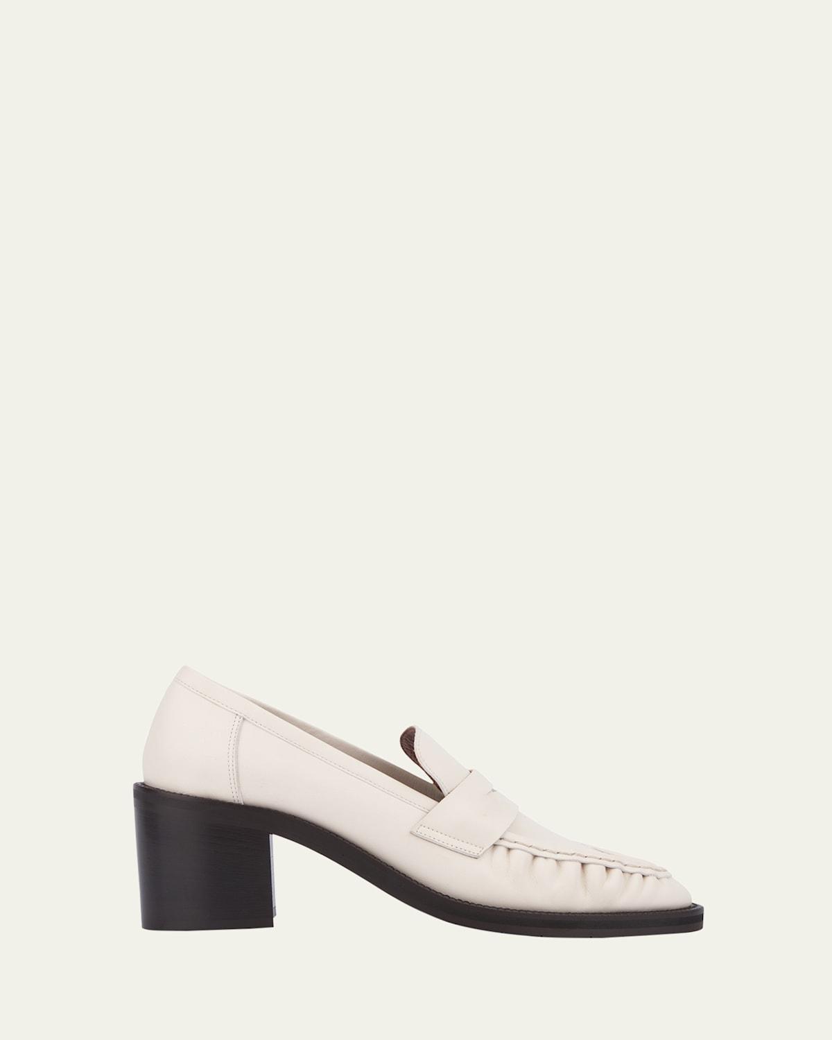 Mens VLogo Signature Leather Penny Loafers Product Image