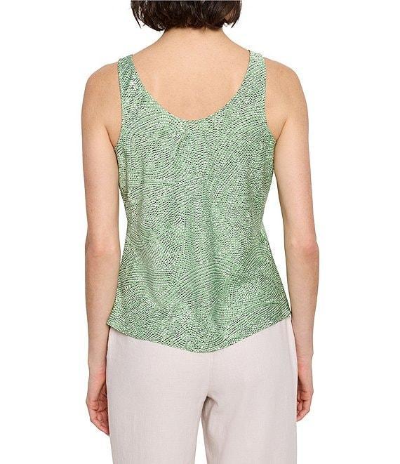 NIC + ZOE Swirling Sands Woven V-Neck Sleeveless Tank Product Image