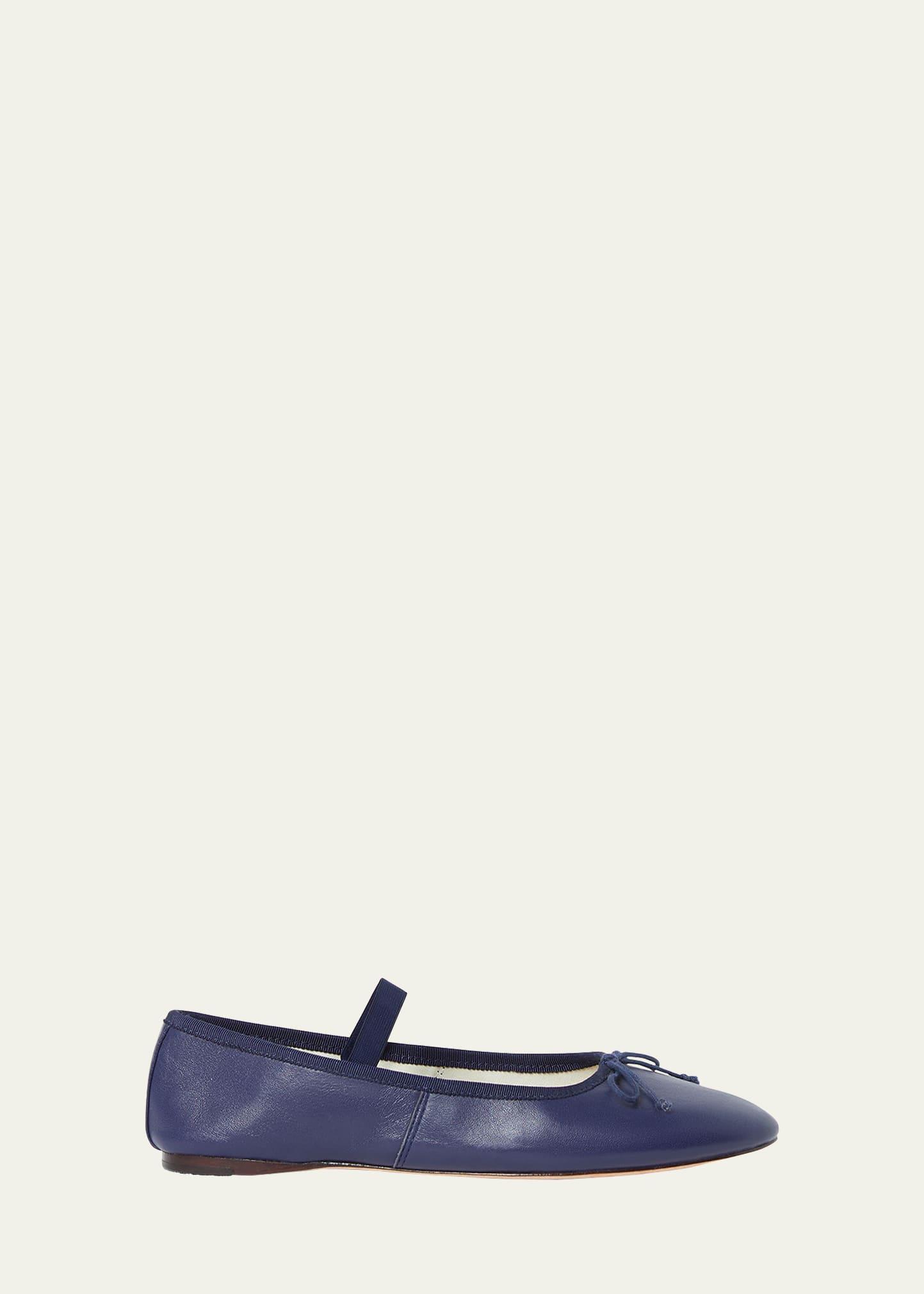 Womens Leonie Leather Ballet Flats Product Image