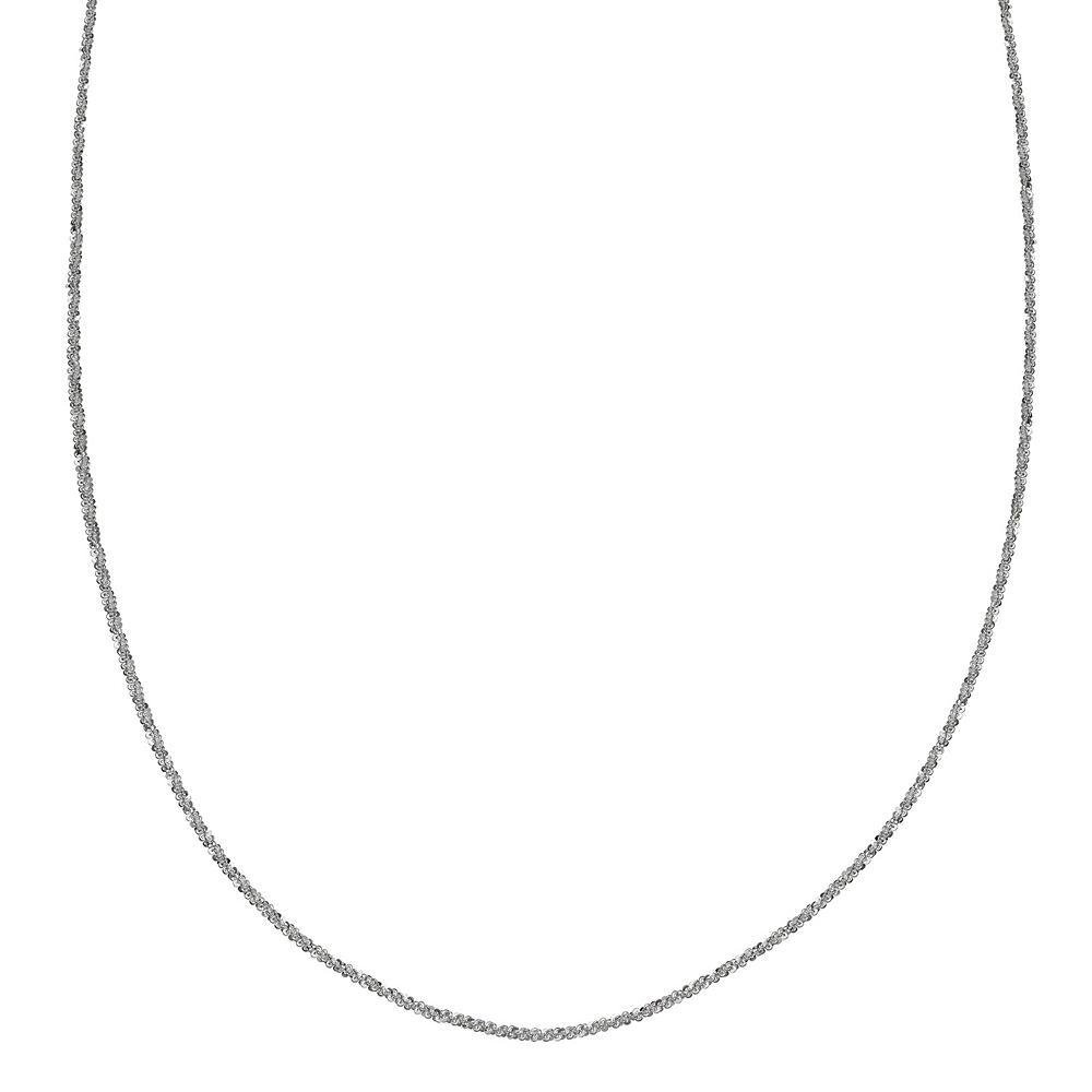 PRIMROSE Sterling Silver Sparkle Chain Necklace, Women's, Size: 18" Product Image