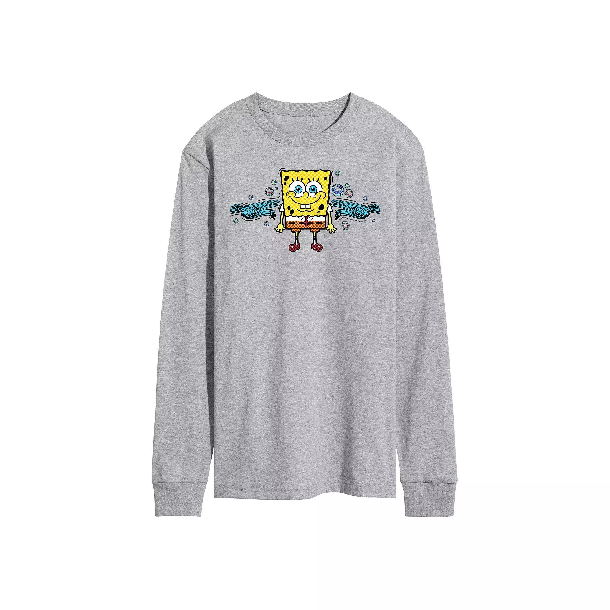 Mens Nickelodeon SpongeBob Squarepants Long Sleeve Tee Product Image