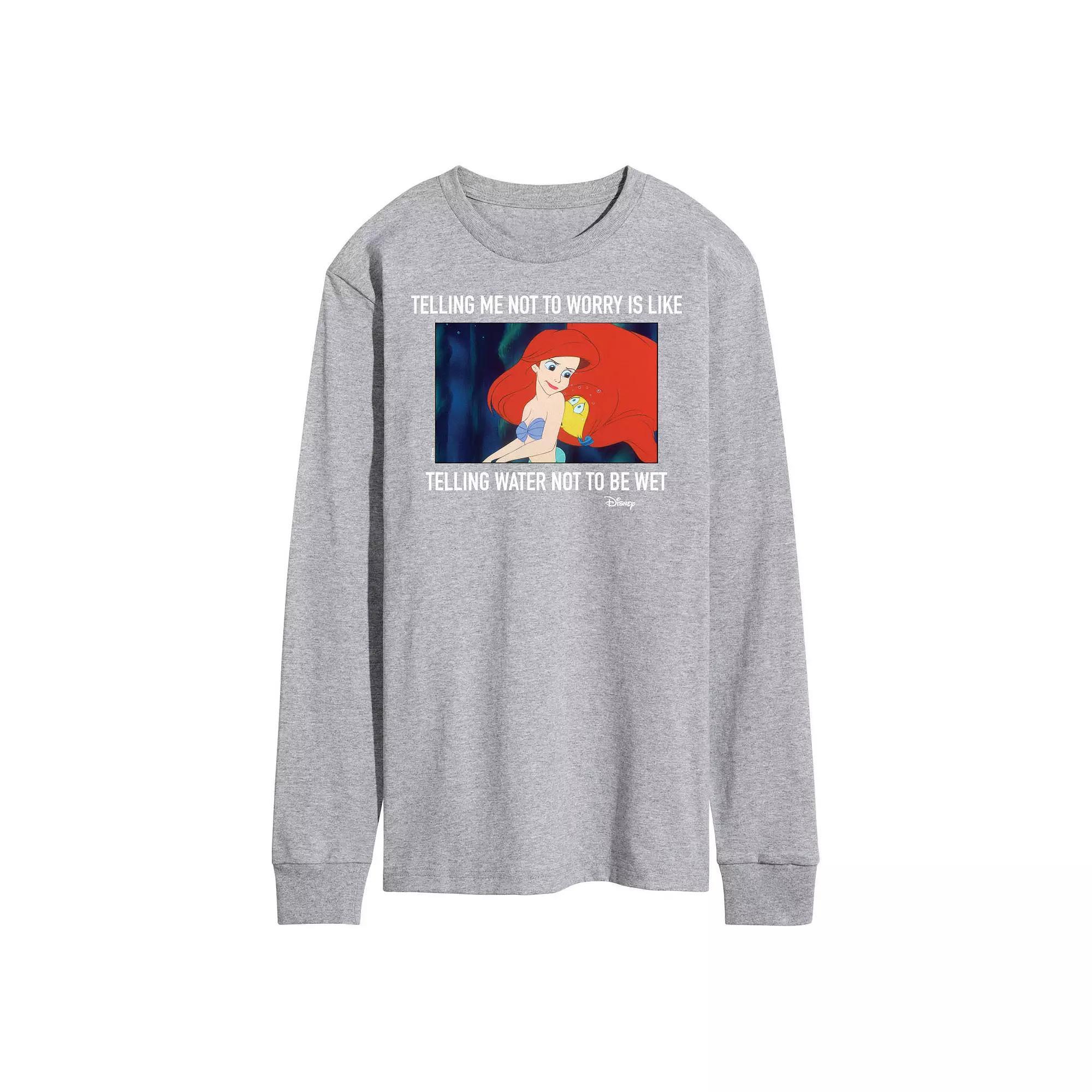 Disneys The Little Mermaid Mens Long Sleeve Tee Product Image