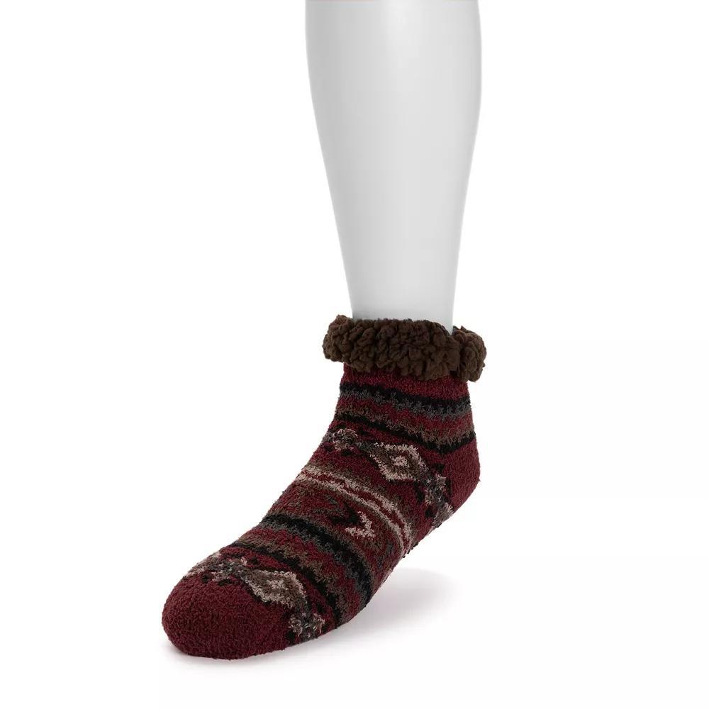 Men's MUK LUKS Refined Cozy Shortie Cabin Socks, Size: Small-Medium, Blue Product Image