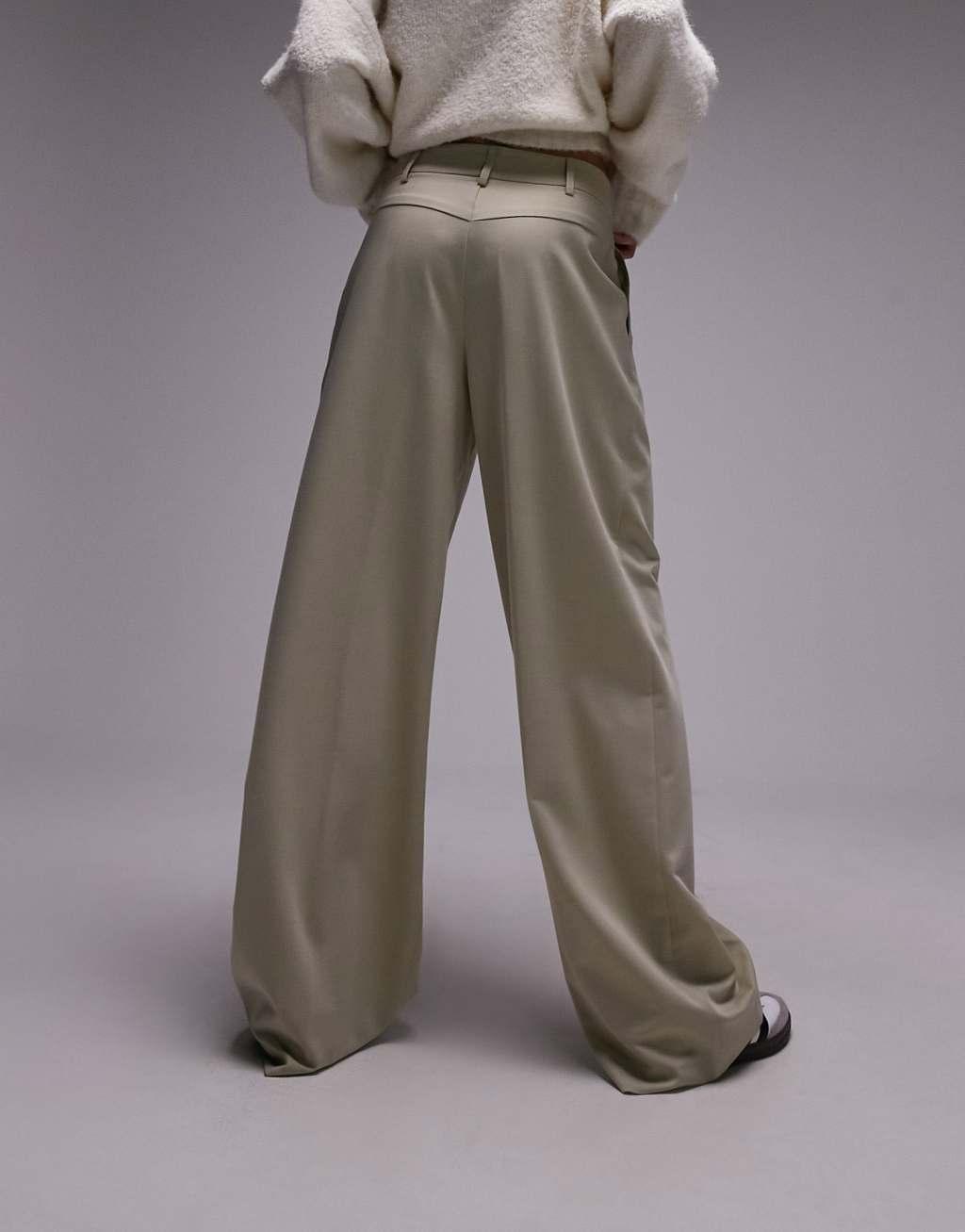 Topshop high waist tailored pants Product Image