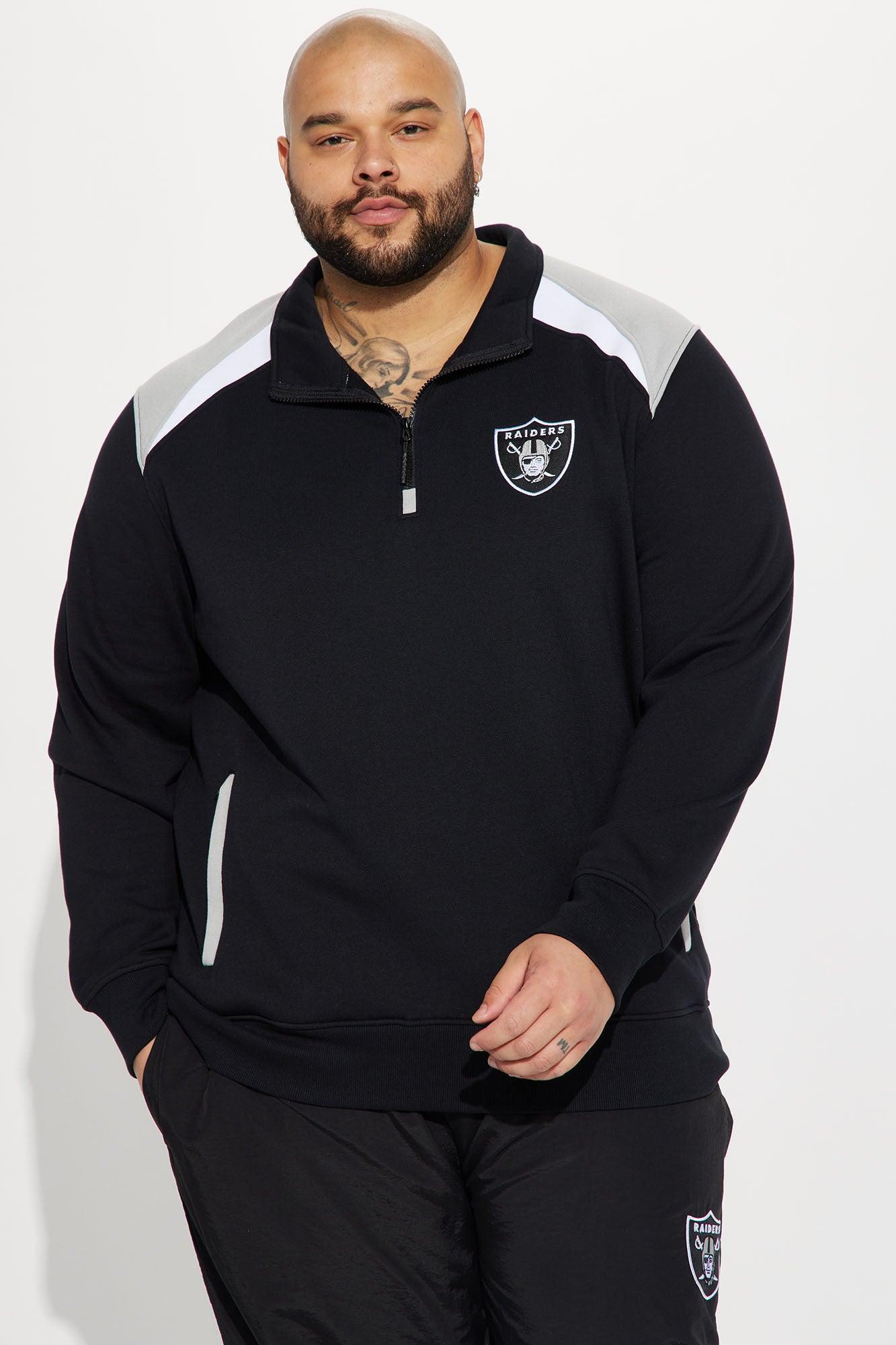 Raiders Quarter Zip Sweatshirt - Black Product Image