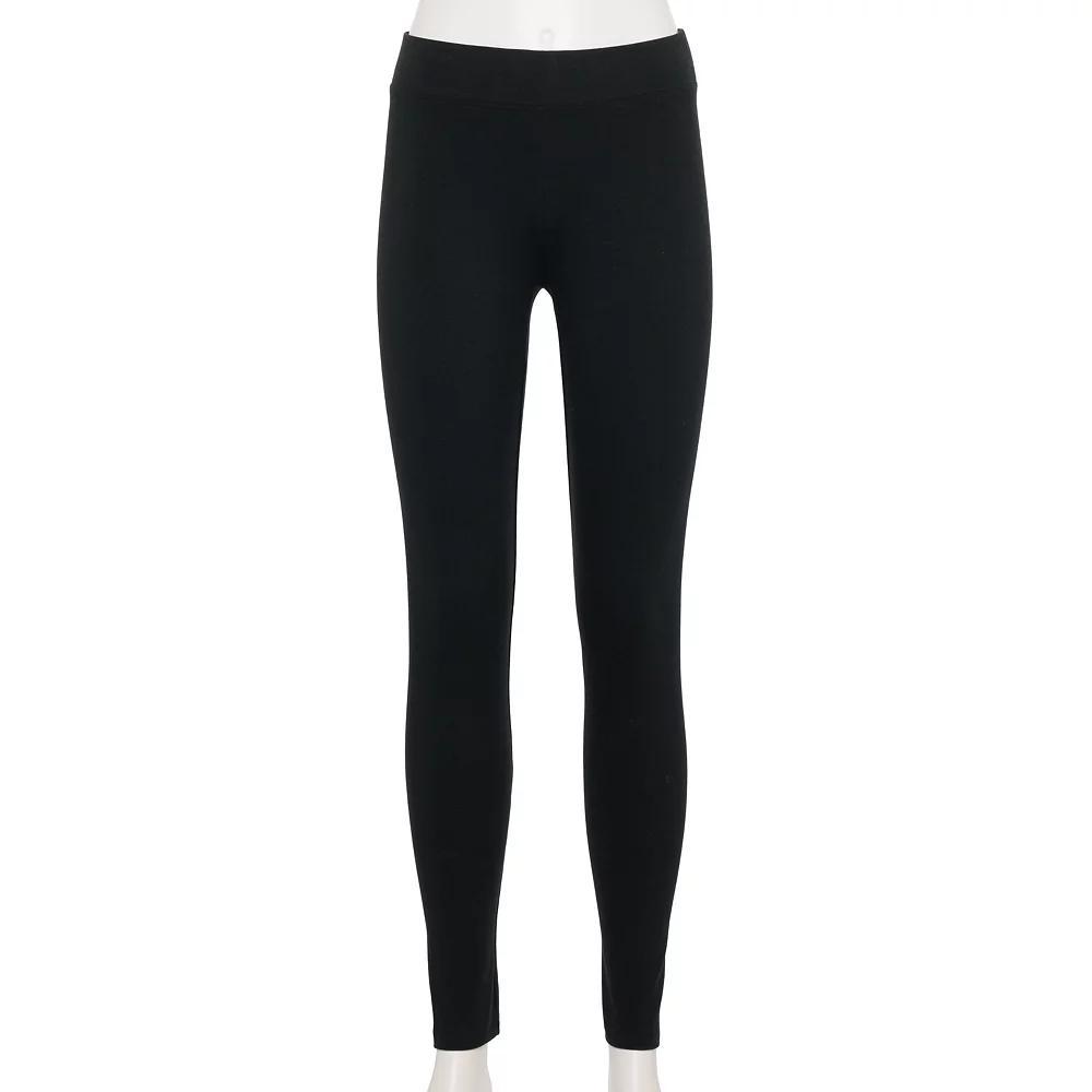 Womens Sonoma Goods For Life Mid Rise Essential Leggings 2-pk Product Image
