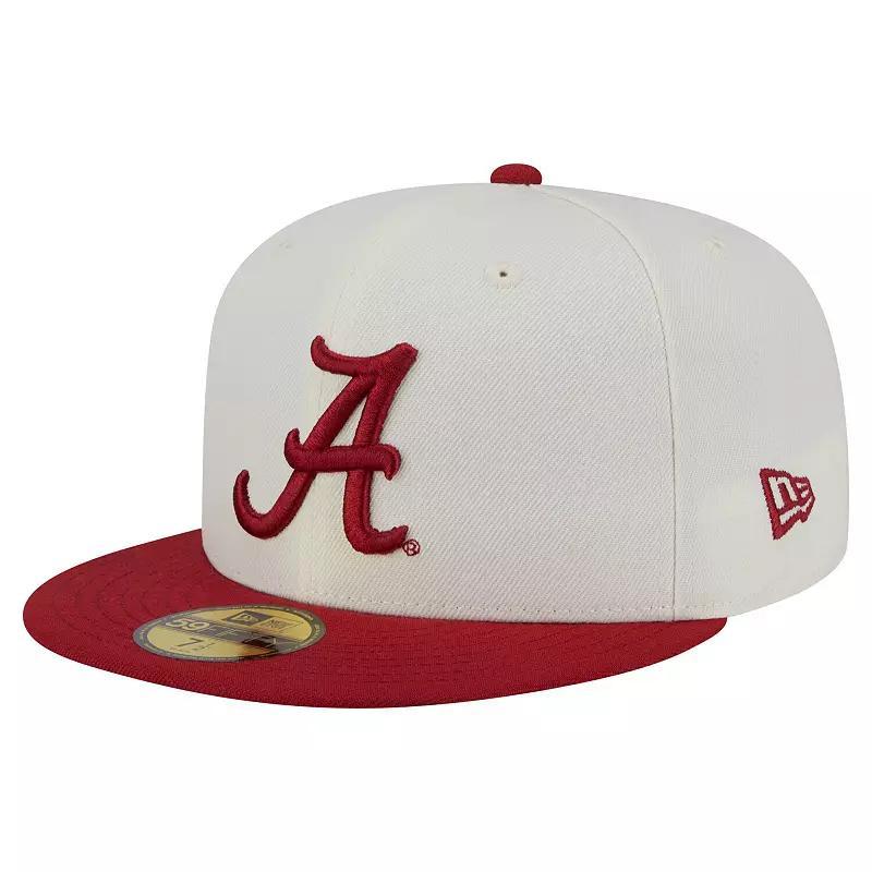 Mens New Era White New York Rangers Chrome Two-Toned 59FIFTY Fitted Hat Product Image