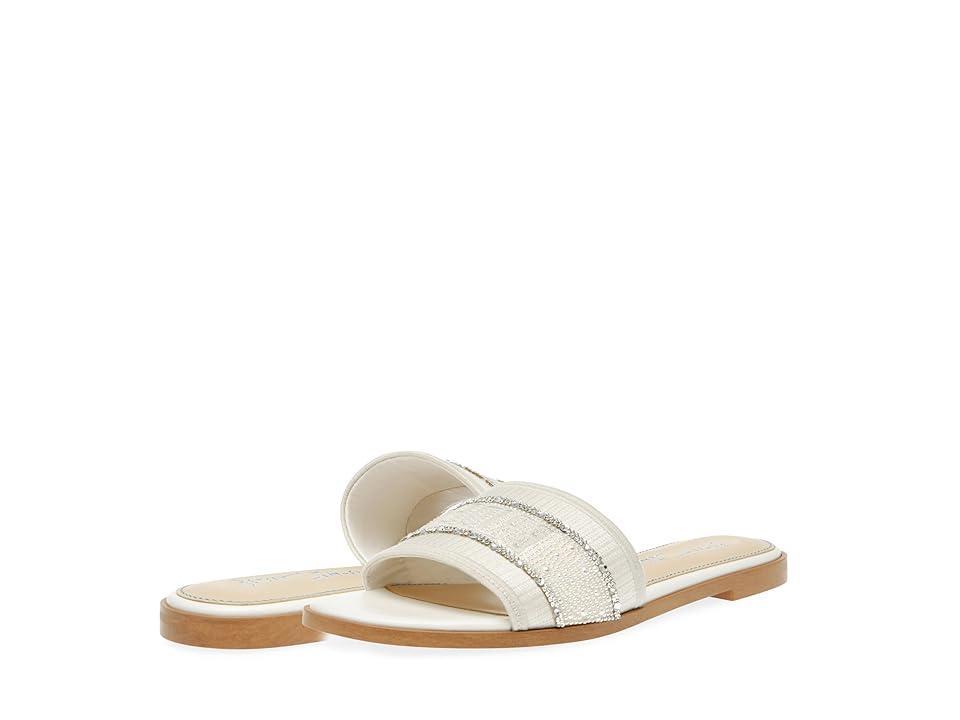 Blue by Betsey Johnson Tru Slide Sandals Silver) Women's 1-2 inch heel Shoes Product Image
