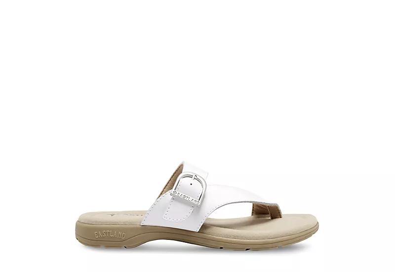 Eastland Tahiti II Women's Leather Thong Sandals, Size: 7, White Product Image