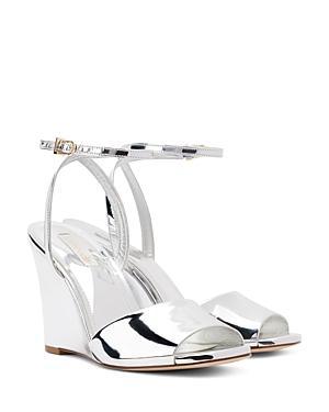 Larroude Womens Yves Ankle Strap Wedge Sandals Product Image