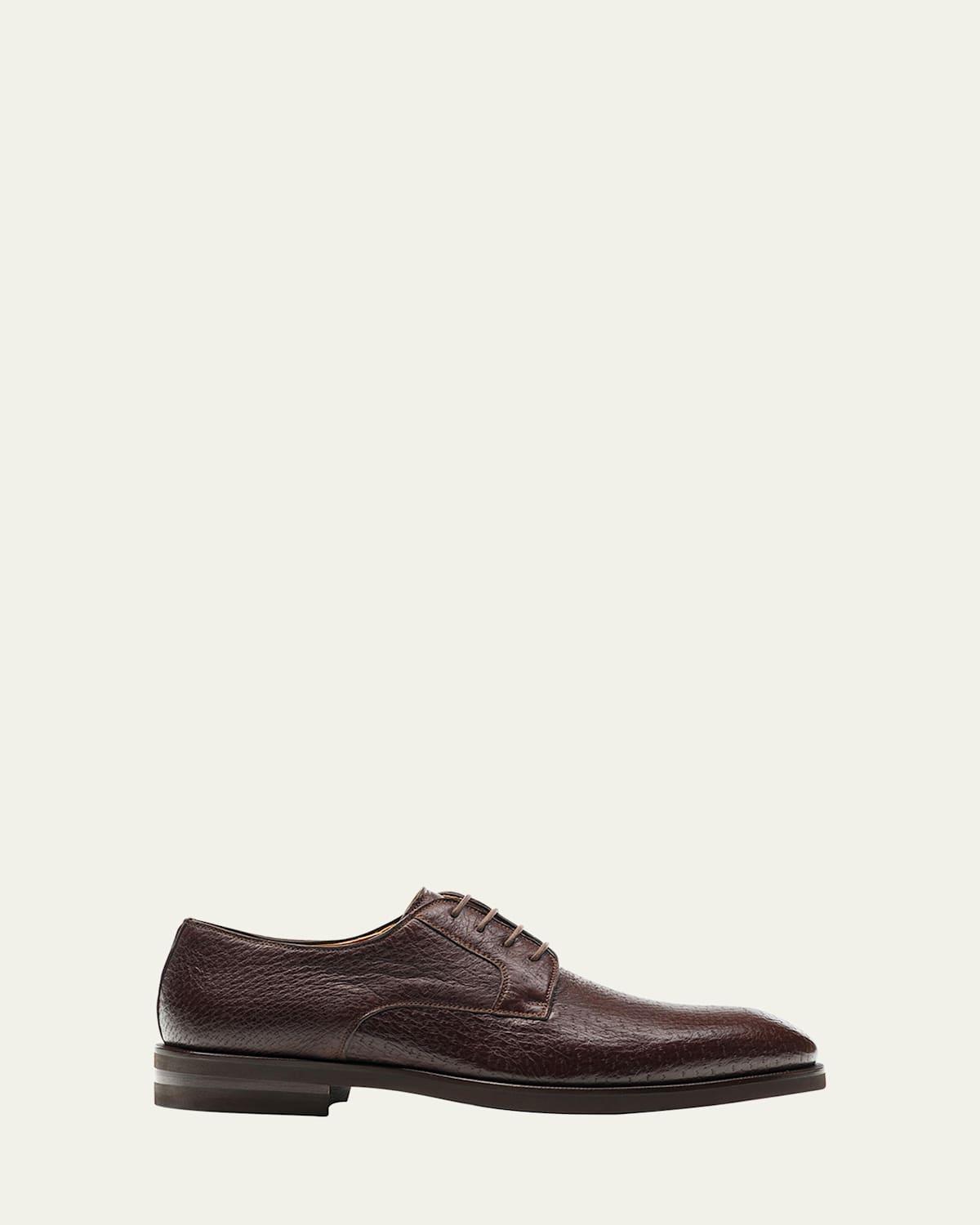 Mens Cusco Peccary Leather Derby Shoes Product Image