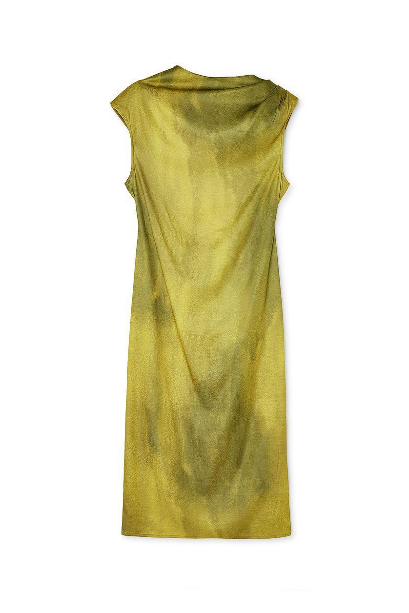 Funnel Neck Open Back Midi Dress Product Image