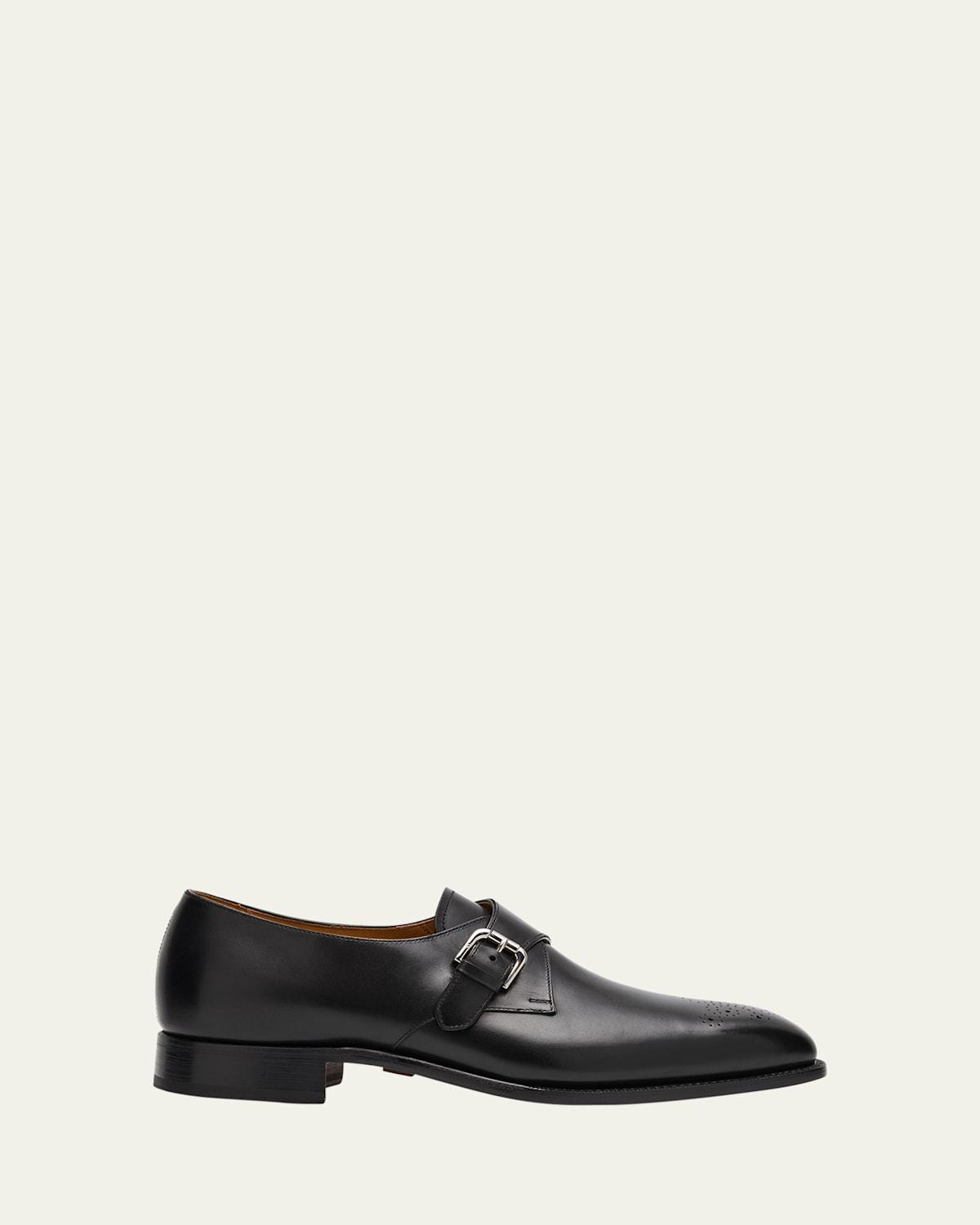 Mens Darnell II Leather Monk-Strap Loafers Product Image
