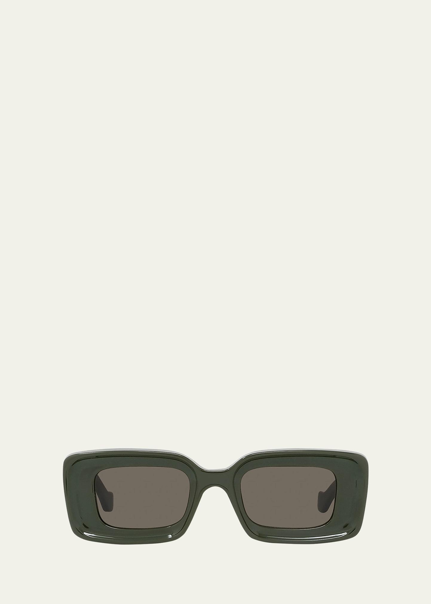 Anagram Beveled Acetate Rectangle Sunglasses Product Image