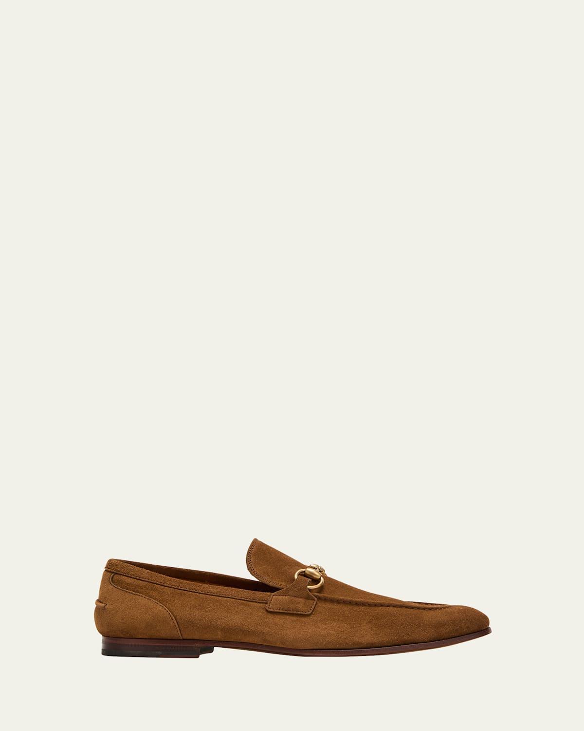 Ferragamo Mens Bloom Leather Loafers Product Image