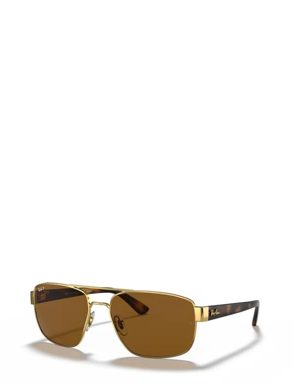 Mens Classic Logo Acetate Rectangle Sunglasses Product Image