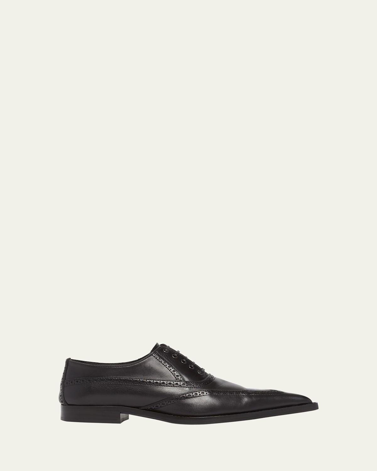 Mens Birdee Leather Point-Toe Loafers Product Image