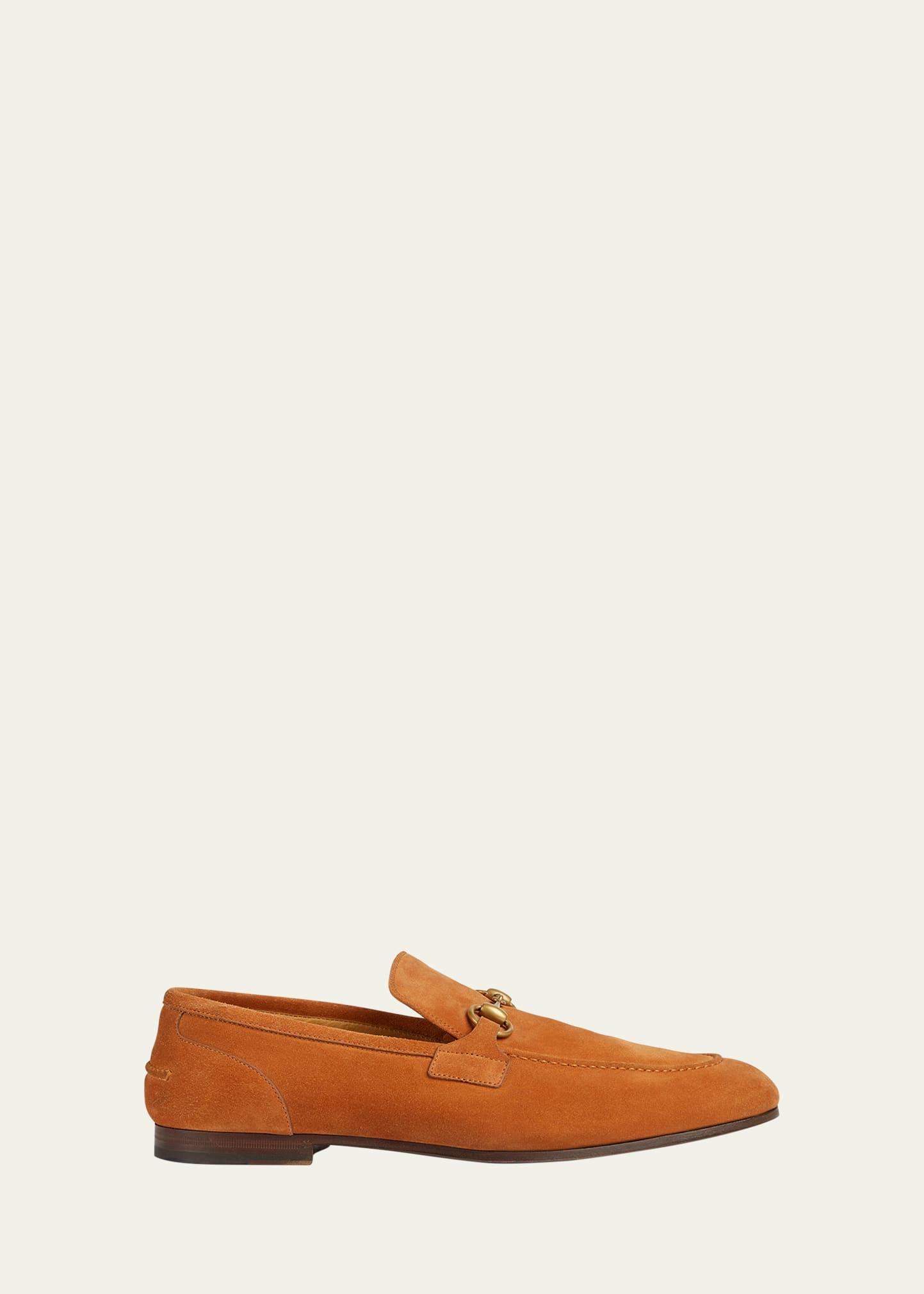 Ferragamo Mens Bloom Leather Loafers Product Image