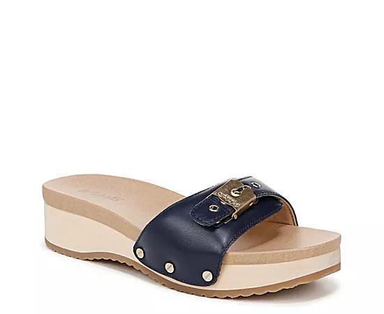 Dr. Scholl's Original Too Women's Slide Sandals, Size: 11, Blue Product Image
