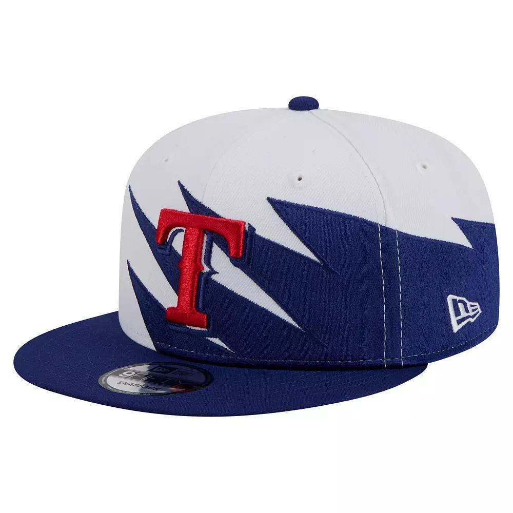 Mens New Era /White Minnesota Twins Jagged 9FIFTY Snapback Hat, Blue Product Image