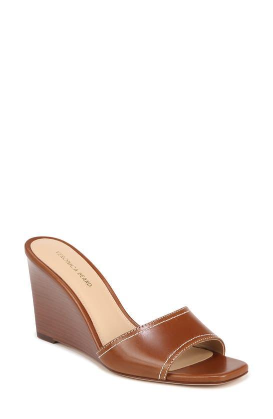 VERONICA BEARD Ellen Wedge Sandal In Caramel Product Image