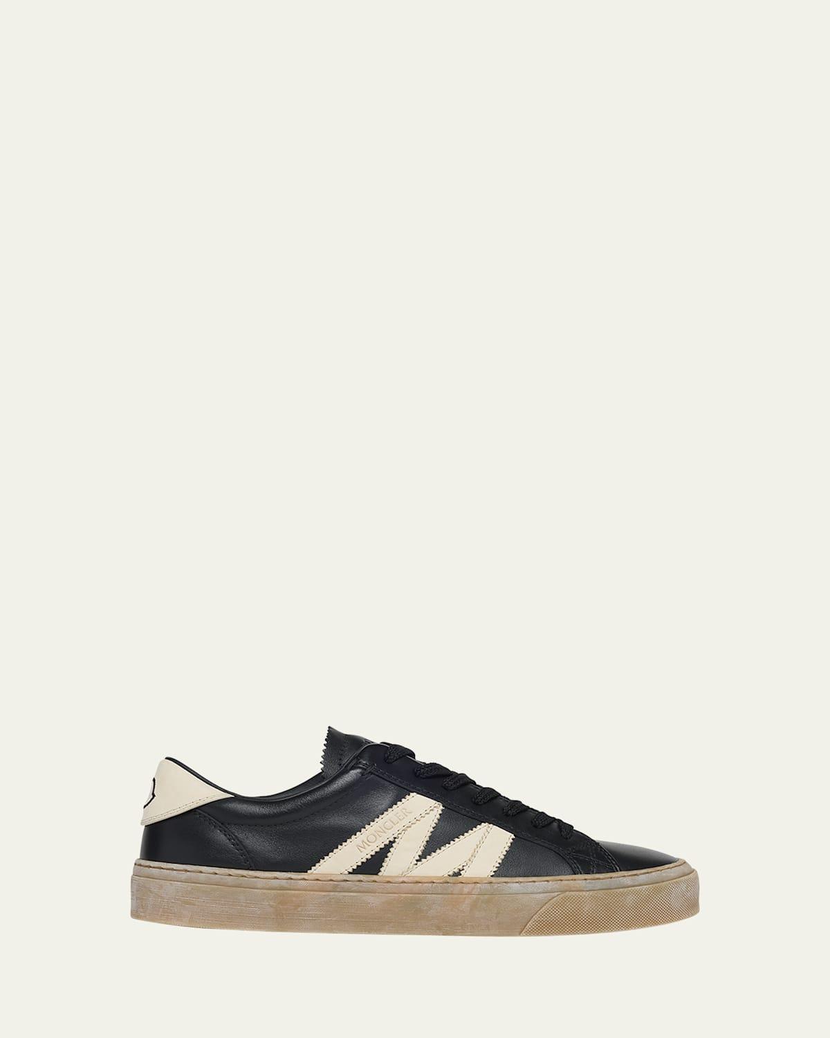 Mens Monaco2 Leather and Nubuck Low-Top Sneakers Product Image