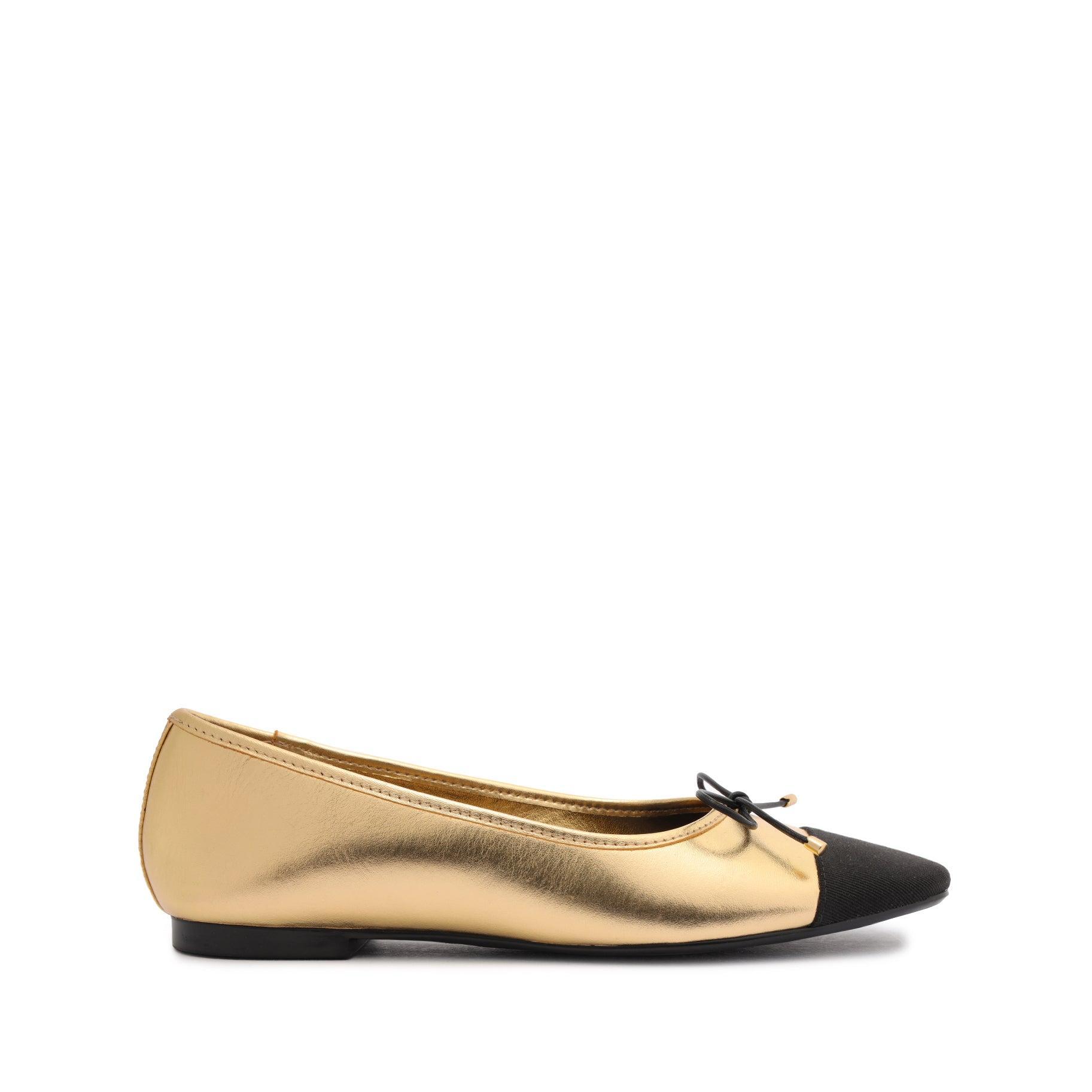Arissa Metallic Leather Flat Product Image