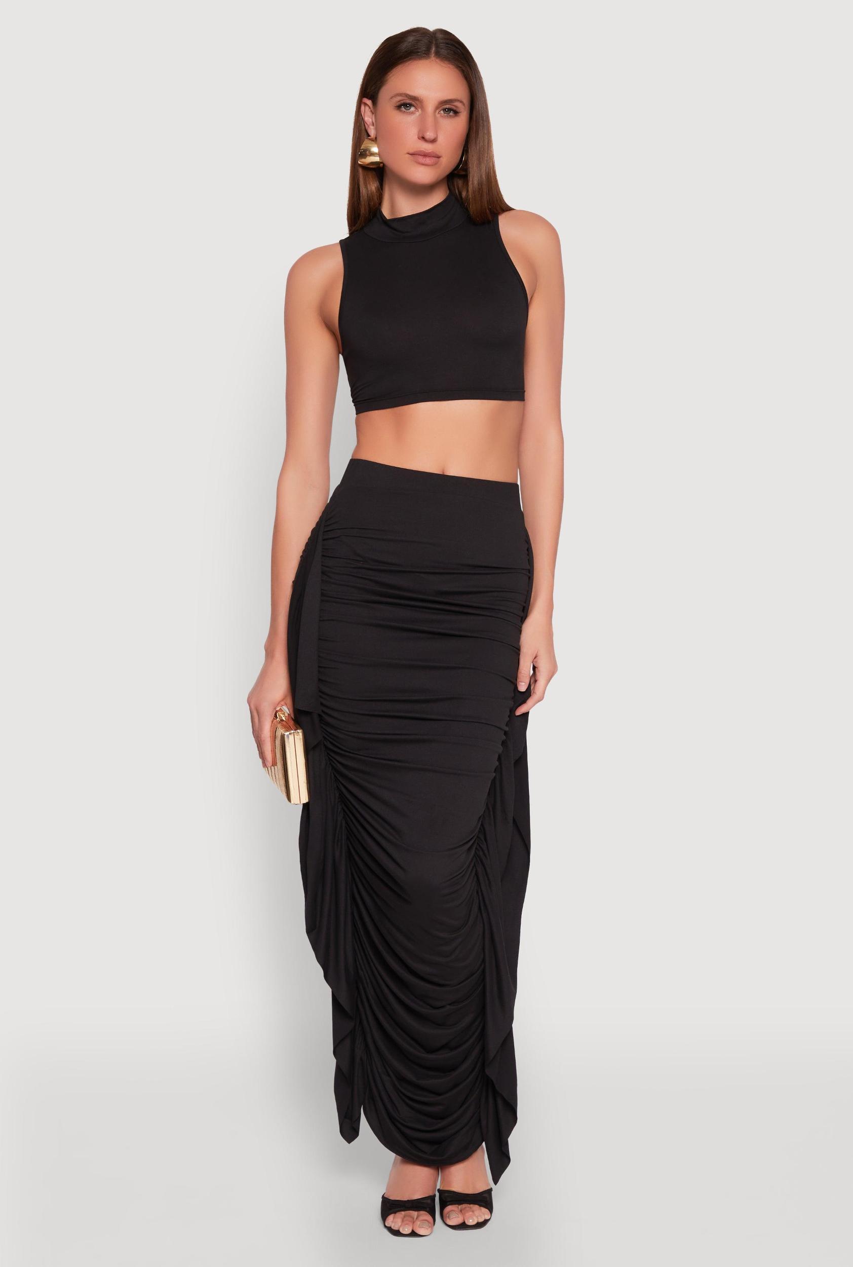 Womens Cut Out Tie Back Sleeveless Crop Top Product Image