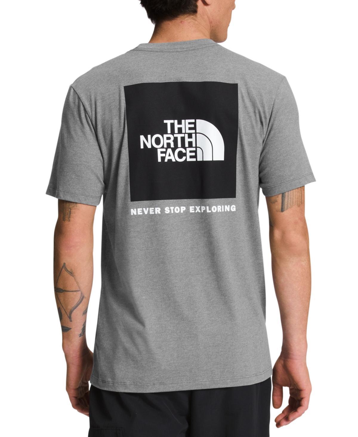 The North Face Short Sleeve Box NSE Tee (Black Currant ) Men's Clothing Product Image