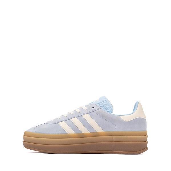 Womens adidas Gazelle Bold Athletic Shoe - Clear Sky / Cream White / Gold Metallic / Gum Product Image