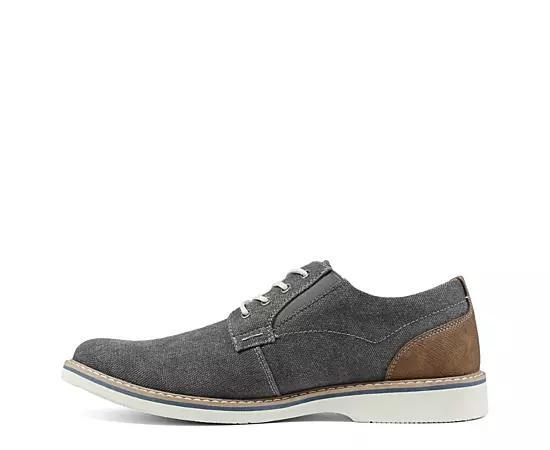 Nunn Bush® Barklay Men's Canvas Oxford Shoes, Size: 14, Grey Light Blue Product Image