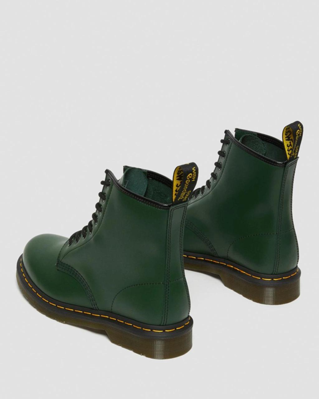 DR. MARTENS' Forest Green Lace-up Leather Boots Product Image