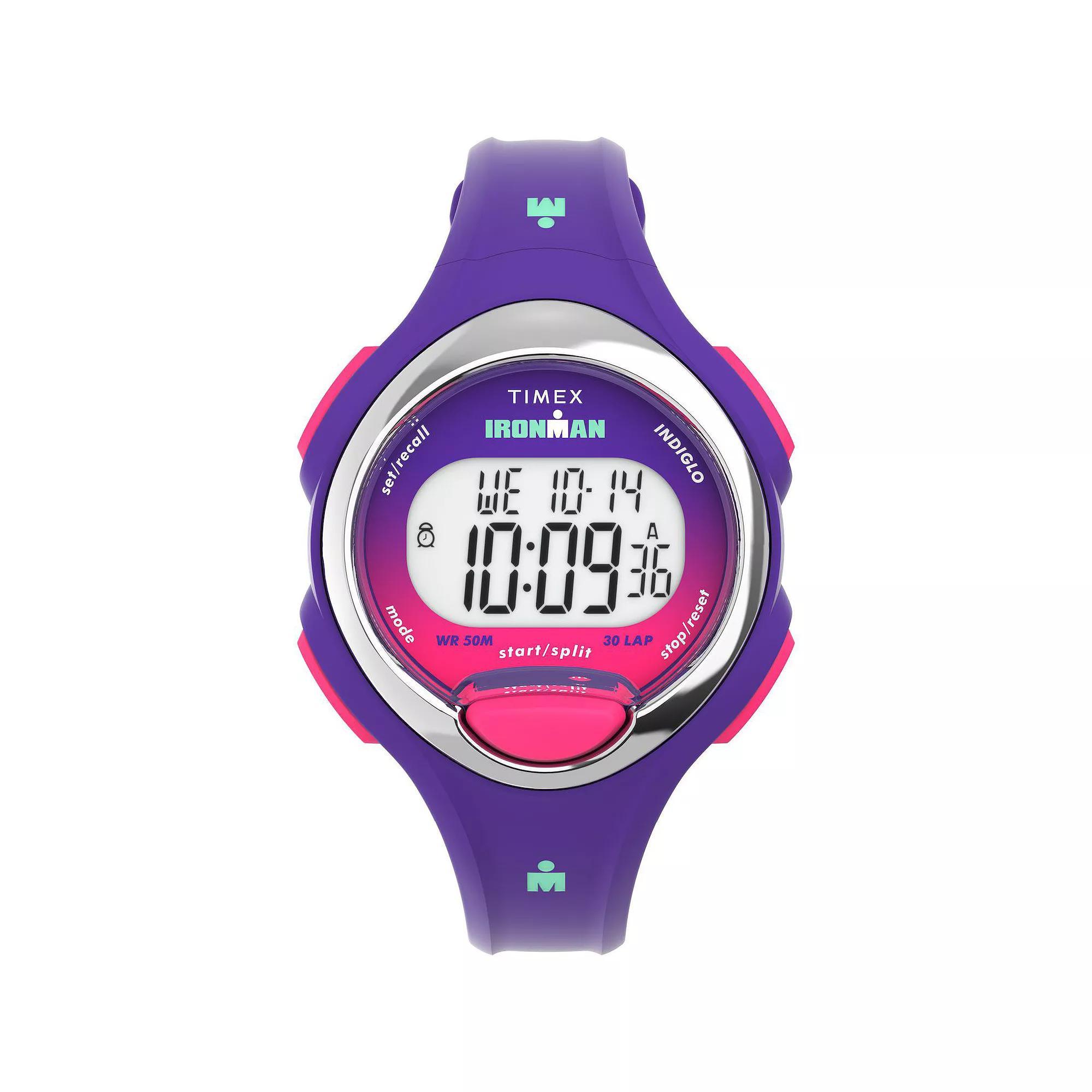 Timex® Women's Ironman® Essential 30 Lap Digital Watch - TW5M60500JT, Size: 34 mm, Purple Product Image