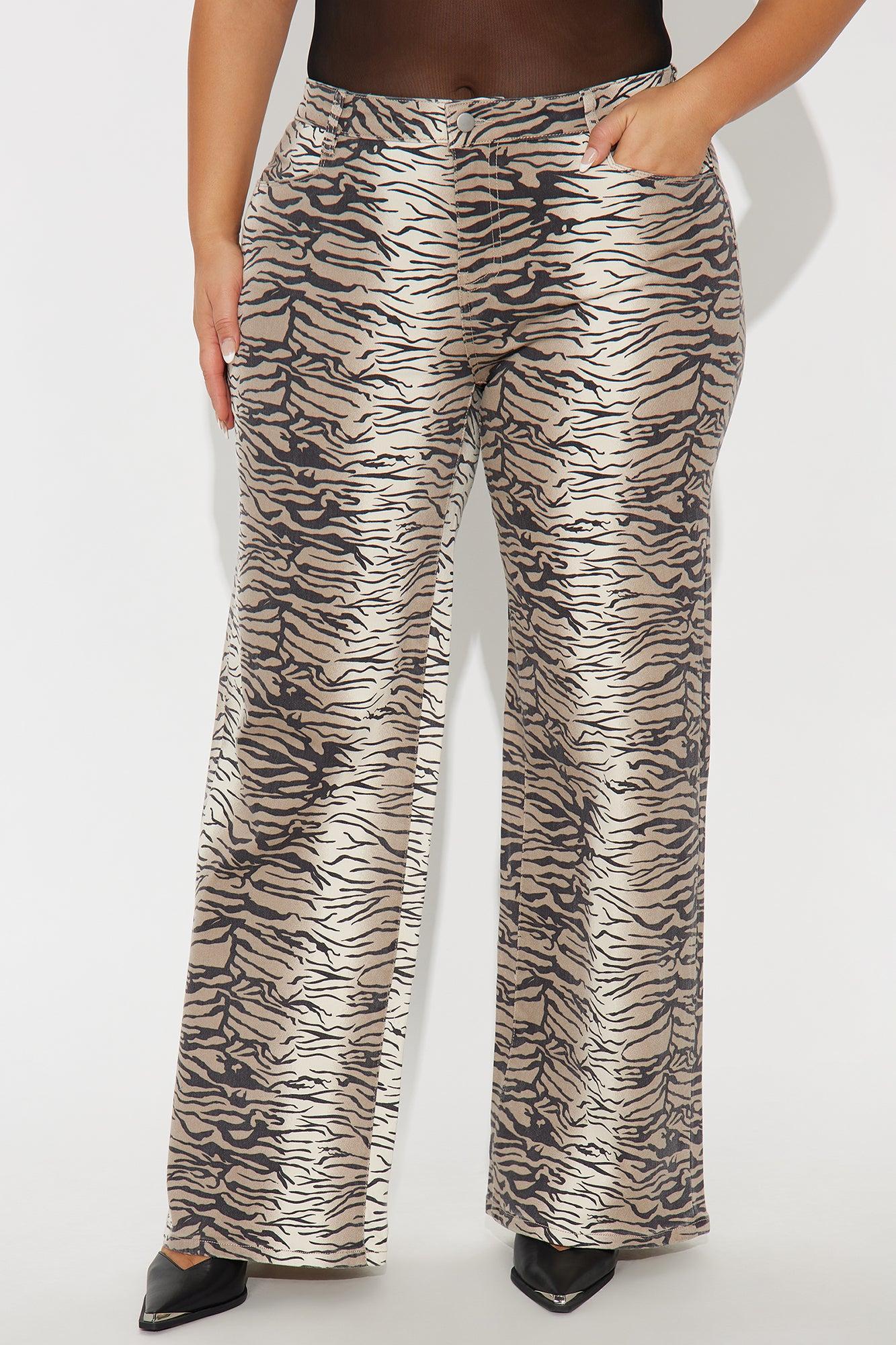 Unleash Your Wild Side Wide Leg Pant - Brown/combo Product Image