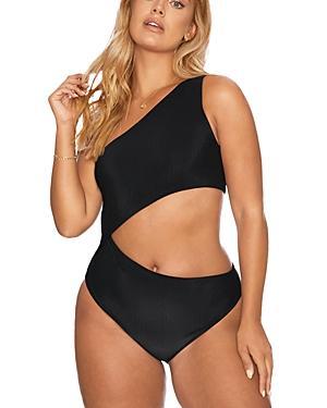 Beach Riot Celine One Shoulder Cutout One Piece Swimsuit Product Image