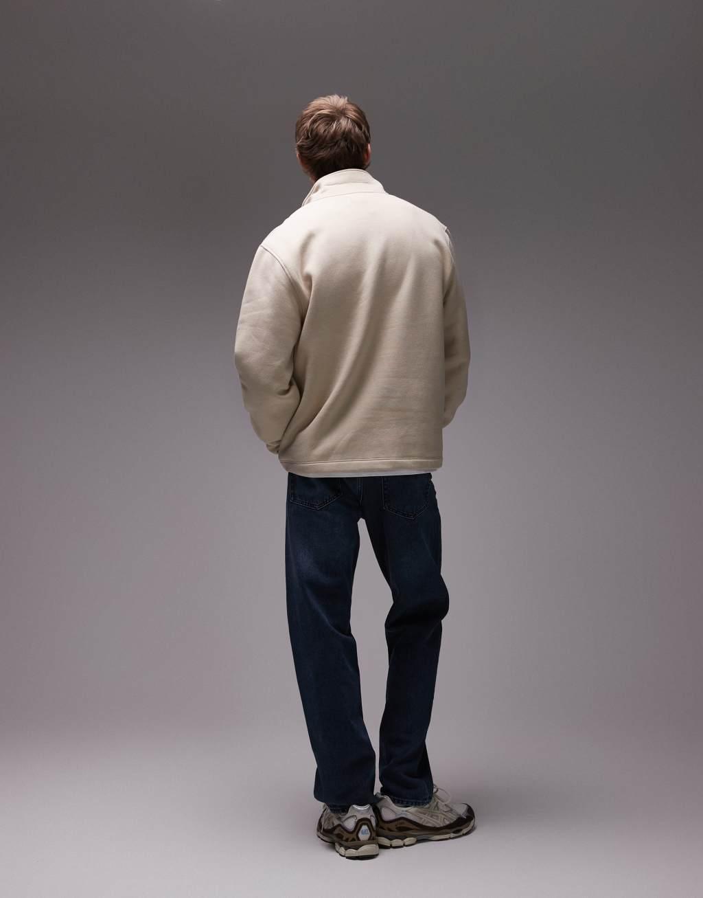 ARKET Ocean loose straight leg jeans in rinse wash blue Product Image