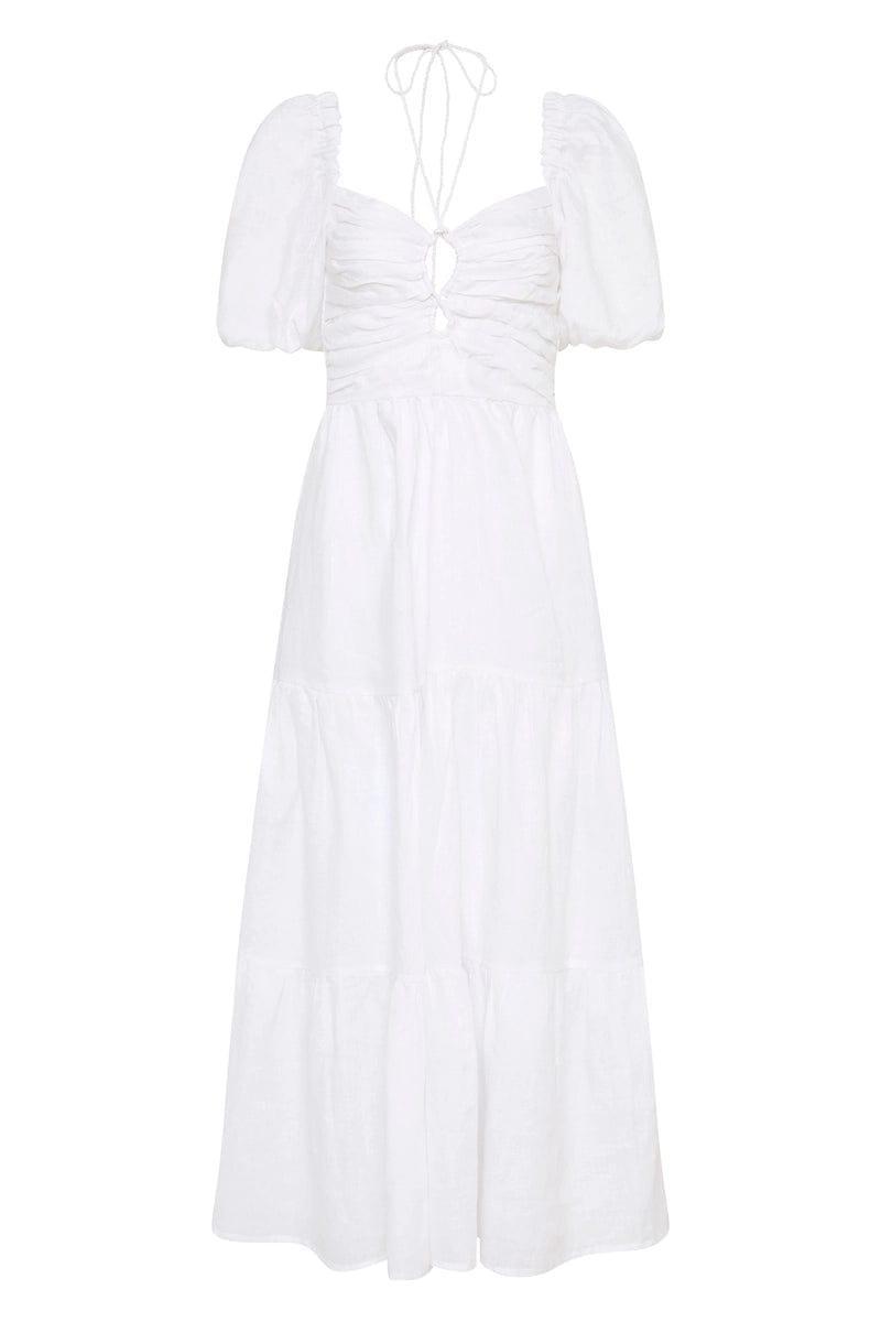 Palacio Midi Dress White - Final Sale Product Image
