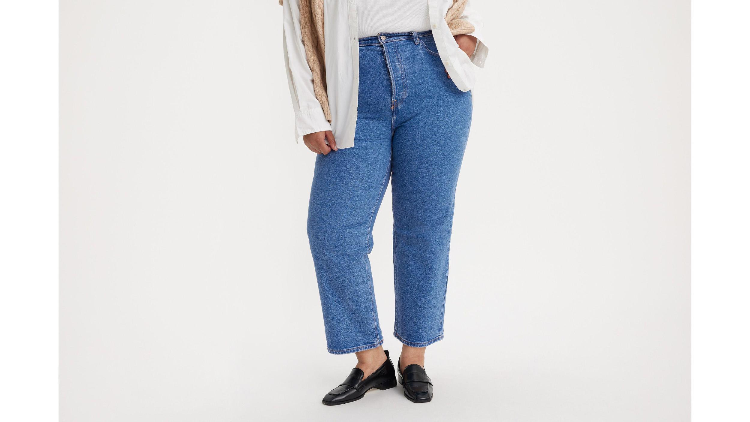 Ribcage Straight Ankle Women's Jeans (Plus Size) Product Image
