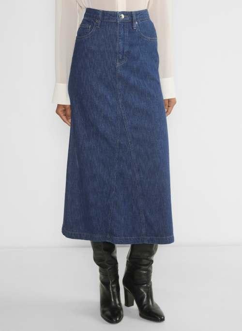 limelight maxi denim skirt Product Image