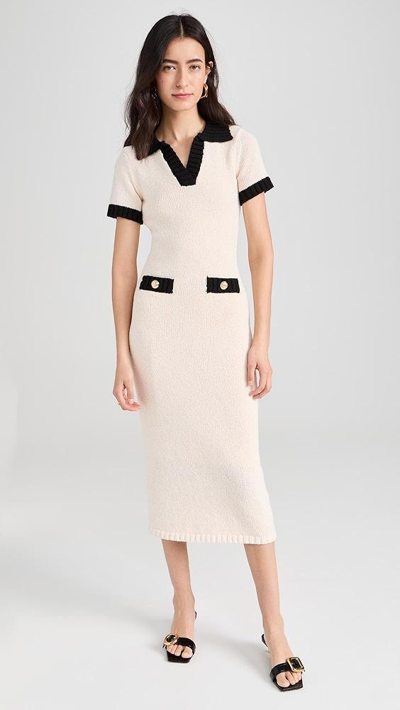 endless rose Crochet Knit Collared Dress | Shopbop Product Image