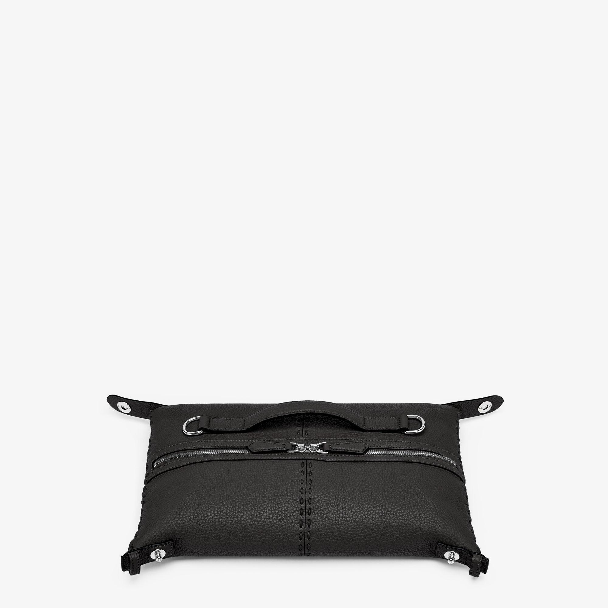 Selleria Fendi Siesta SmallBlack leather Selleria bag with 266 hand-sewn topstitches Product Image