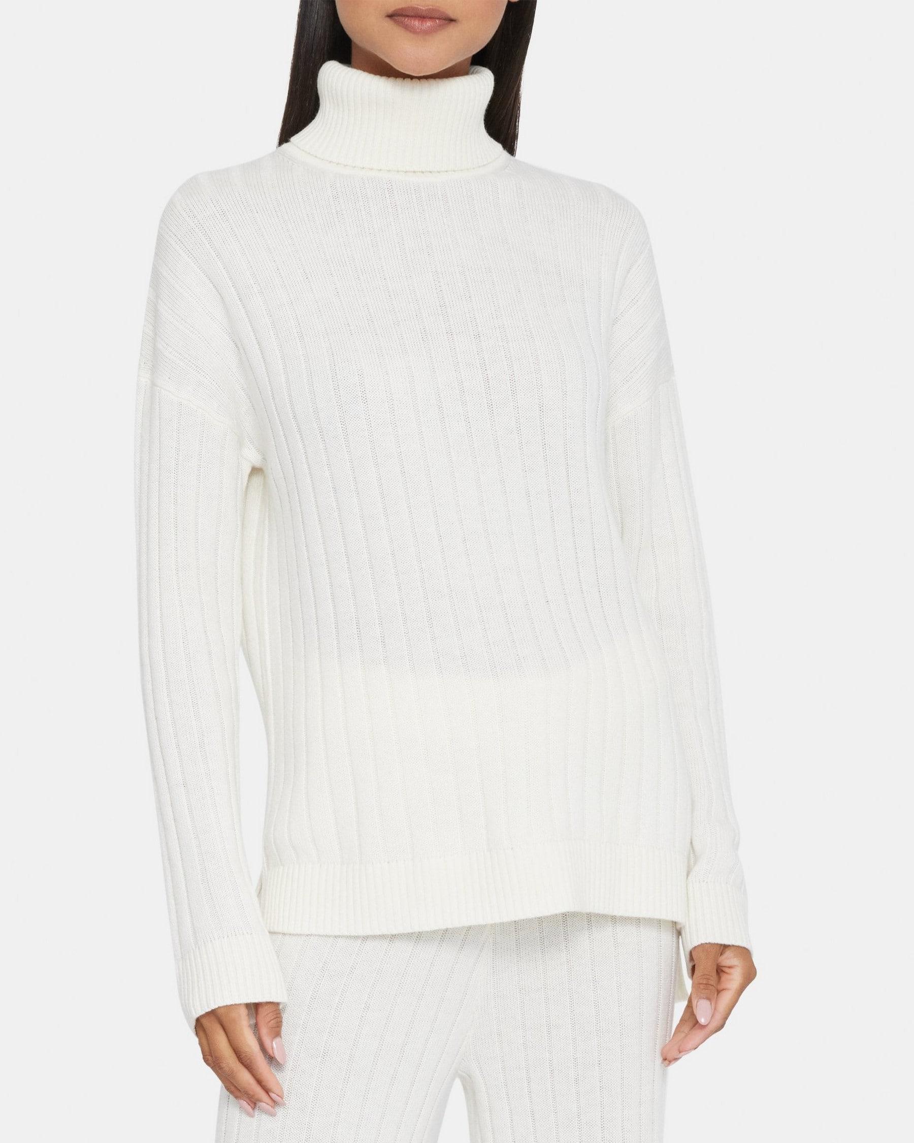 Ribbed Turtleneck in Wool-Cashmere Product Image