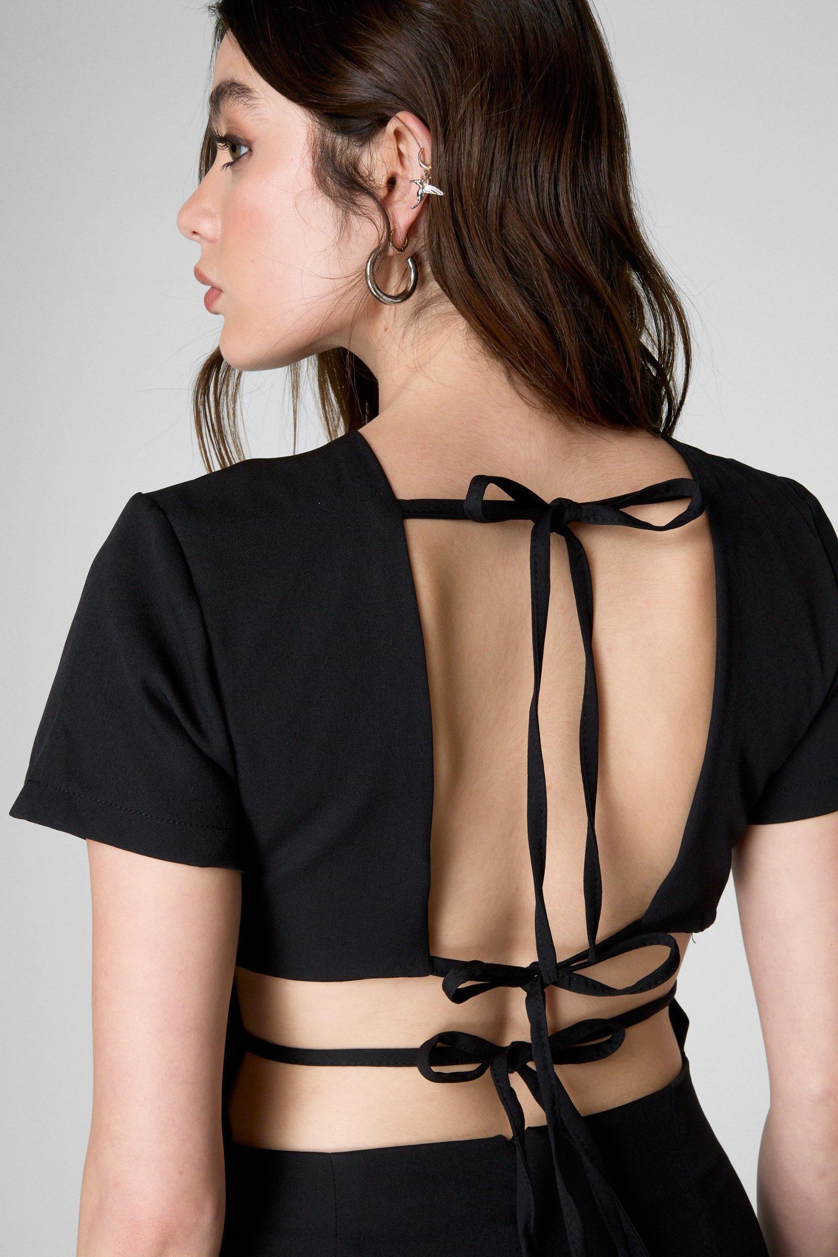 Tie Back Mini Dress Product Image
