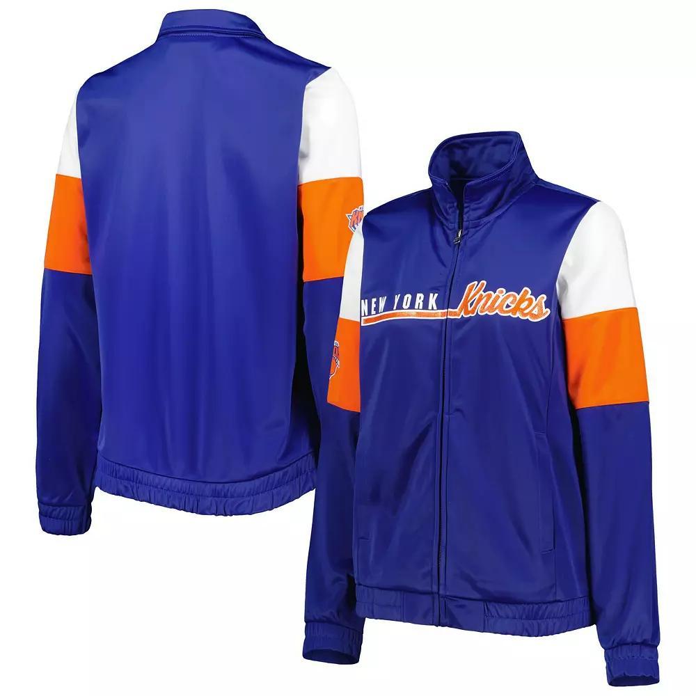 Women's G-III 4Her by Carl Banks Blue New York Knicks Change Up Full-Zip Track Jacket, Size: Small Product Image