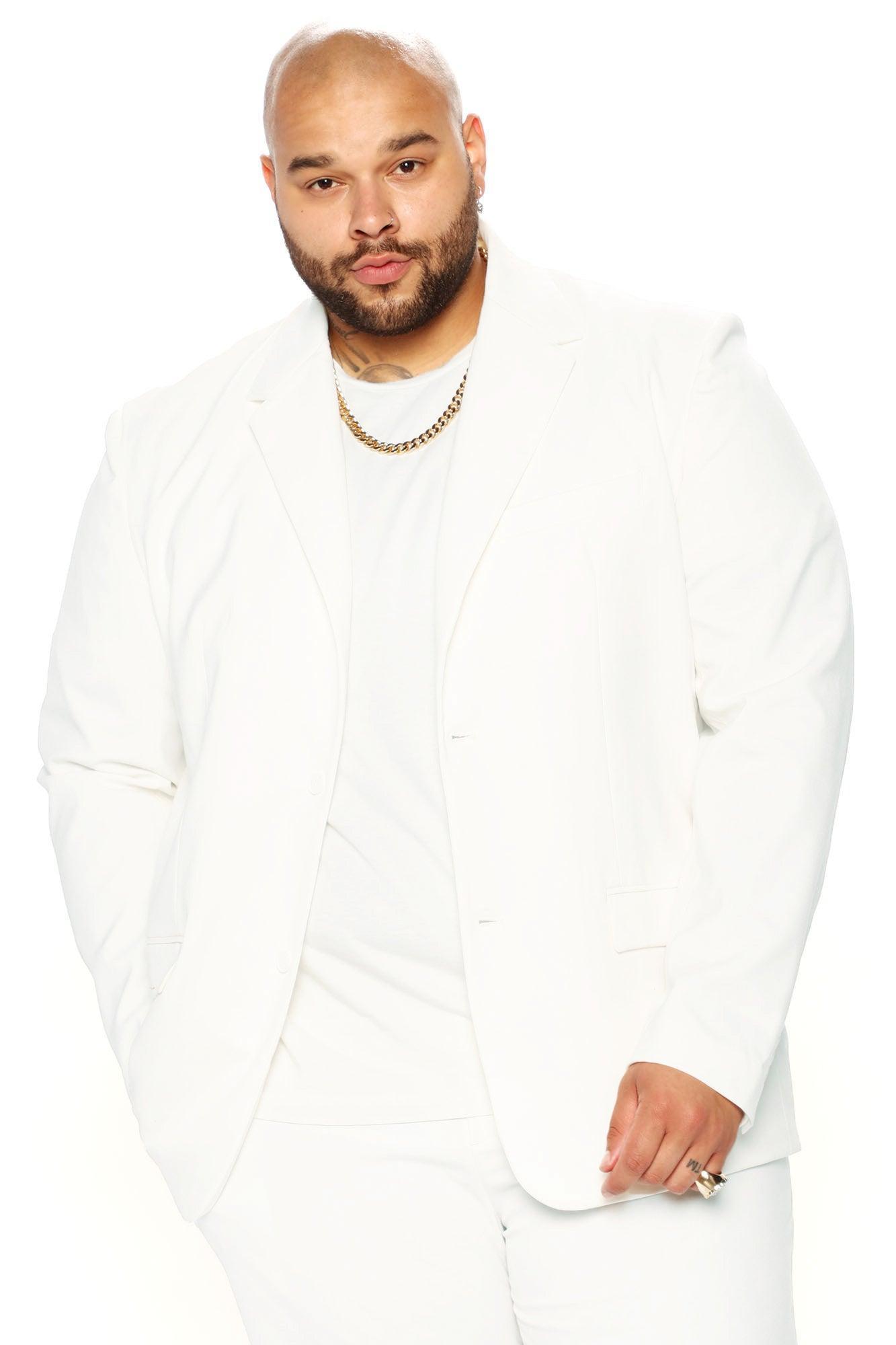 The Modern Stretch Suit Jacket - Off White Product Image